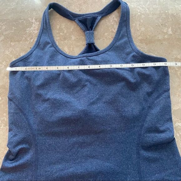 COPY - Tuff Athletics blue tank top with built in bra size medium - Picture 3 of 6